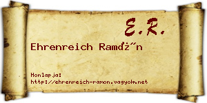 Ehrenreich Ramón névjegykártya